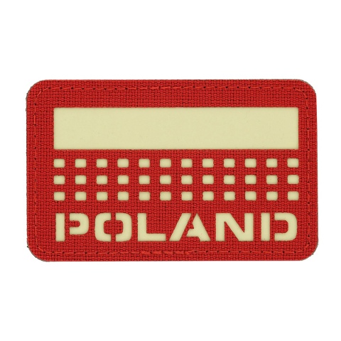 M-TAC Naszywka na rzep Poland z flagą 50x80 Laser Cut Red/Lum