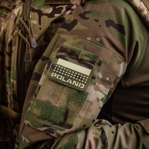 M-TAC Naszywka na rzep Poland z flagą 50x80 Laser Cut