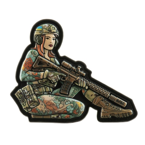 M-TAC Naszywka na rzep Morale Patch Tactical Girl #2 Yakuza Brunet PVC