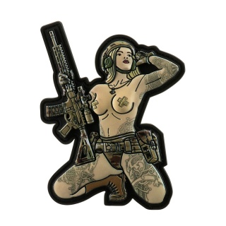 M-TAC Naszywka na rzep Morale Patch Tactical Girl #1 Skandinavik with Mjöllnir PVC MC