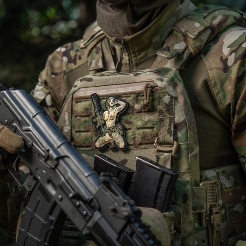 M-TAC Naszywka na rzep Morale Patch Tactical Girl #1 Skandinavik with Mjöllnir PVC MC