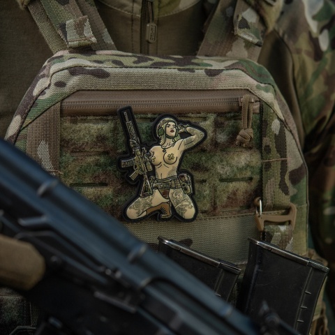 M-TAC Naszywka na rzep Morale Patch Tactical Girl #1 Skandinavik with Mjöllnir PVC MC