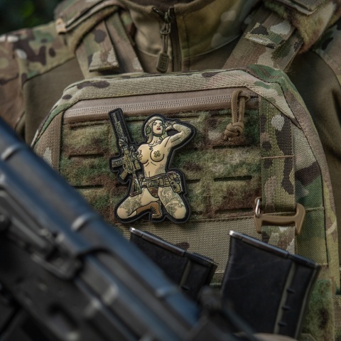 M-TAC Naszywka na rzep Morale Patch Tactical Girl #1 Skandinavik with Mjöllnir PVC MC