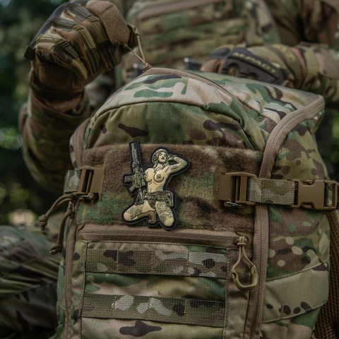 M-TAC Naszywka na rzep Morale Patch Tactical Girl #1 Skandinavik with Mjöllnir PVC MC