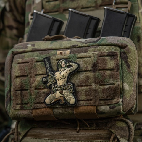 M-TAC Naszywka na rzep Morale Patch Tactical Girl #1 Skandinavik with Mjöllnir PVC MC
