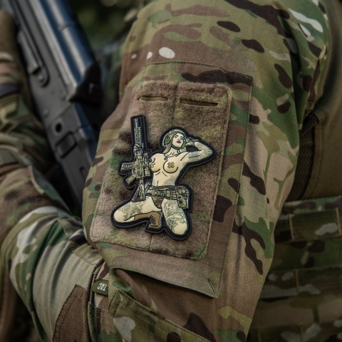 M-TAC Naszywka na rzep Morale Patch Tactical Girl #1 Skandinavik with Mjöllnir PVC MC