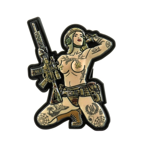 M-TAC Naszywka na rzep Morale Patch Tactical Girl #1 Trysub PVC MC