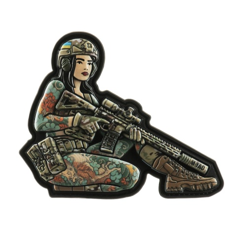M-TAC Naszywka na rzep Morale Patch Tactical Girl #2 Yakuza Brunet PVC MC