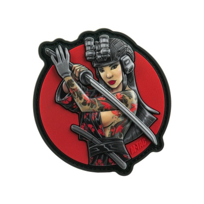 M-TAC Naszywka na rzep Morale Patch Tactical Girl #3 Wodograj Black PVC