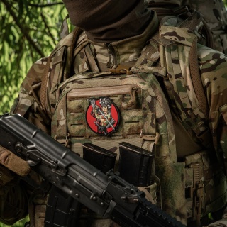 M-TAC Naszywka na rzep Morale Patch Tactical Girl #3 Wodograj Green PVC