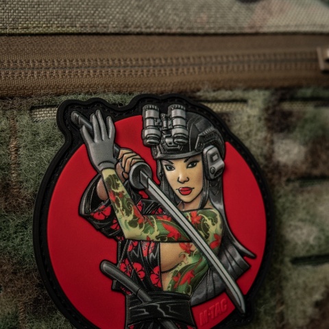 M-TAC Naszywka na rzep Morale Patch Tactical Girl #3 Wodograj Green PVC