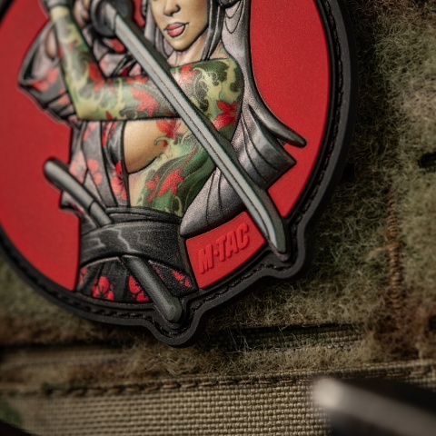 M-TAC Naszywka na rzep Morale Patch Tactical Girl #3 Wodograj Green PVC