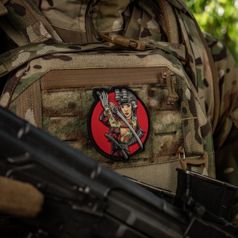 M-TAC Naszywka na rzep Morale Patch Tactical Girl #3 Wodograj Green PVC