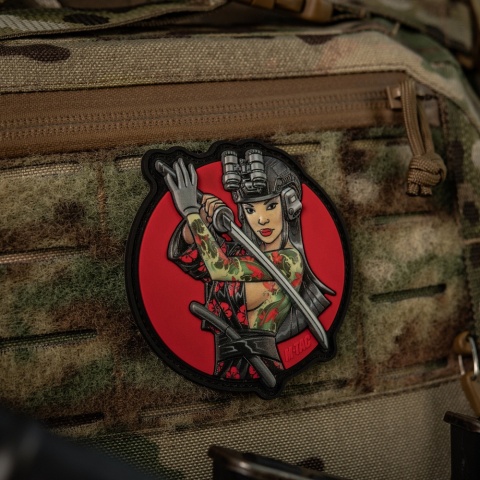 M-TAC Naszywka na rzep Morale Patch Tactical Girl #3 Wodograj Green PVC