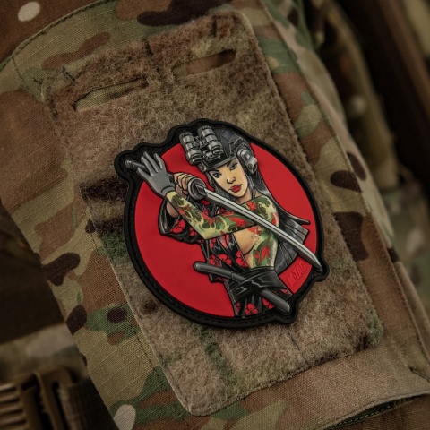 M-TAC Naszywka na rzep Morale Patch Tactical Girl #3 Wodograj Green PVC