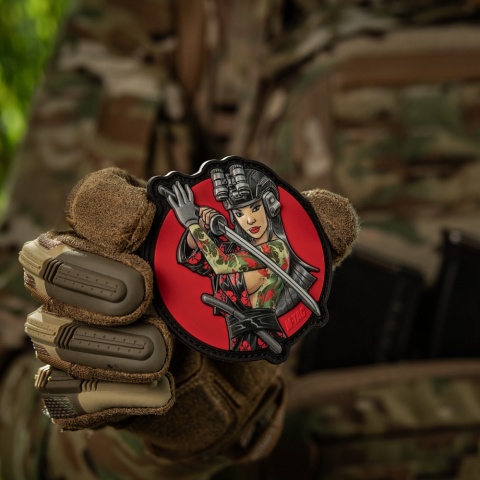 M-TAC Naszywka na rzep Morale Patch Tactical Girl #3 Wodograj Green PVC