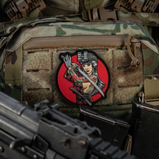 M-TAC Naszywka na rzep Morale Patch Tactical Girl #3 Wodograj Szaszka na Ramieniu PVC