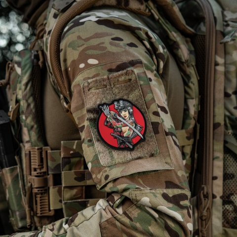 M-TAC Naszywka na rzep Morale Patch Tactical Girl #3 Wodograj Szaszka na Ramieniu PVC
