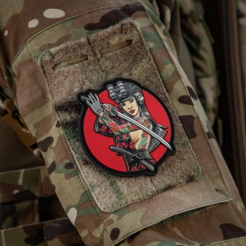 M-TAC Naszywka na rzep Morale Patch Tactical Girl #3 Wodograj Szaszka na Ramieniu PVC