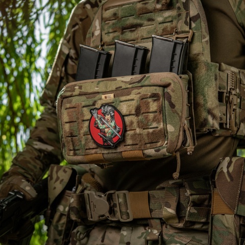 M-TAC Naszywka na rzep Morale Patch Tactical Girl #3 Wodograj Turkusova PVC