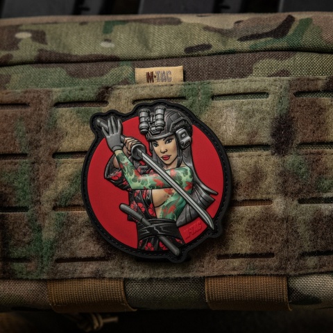 M-TAC Naszywka na rzep Morale Patch Tactical Girl #3 Wodograj Turkusova PVC