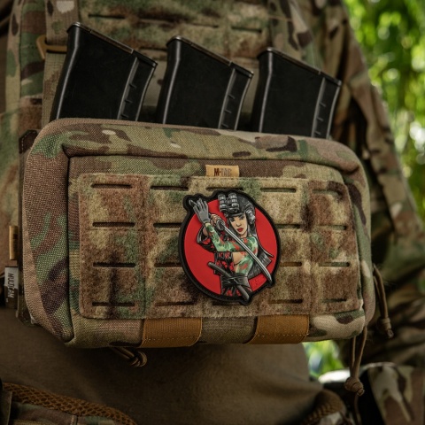 M-TAC Naszywka na rzep Morale Patch Tactical Girl #3 Wodograj Turkusova PVC
