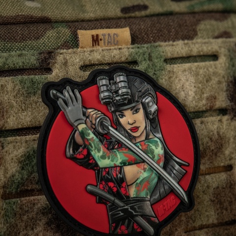 M-TAC Naszywka na rzep Morale Patch Tactical Girl #3 Wodograj Turkusova PVC