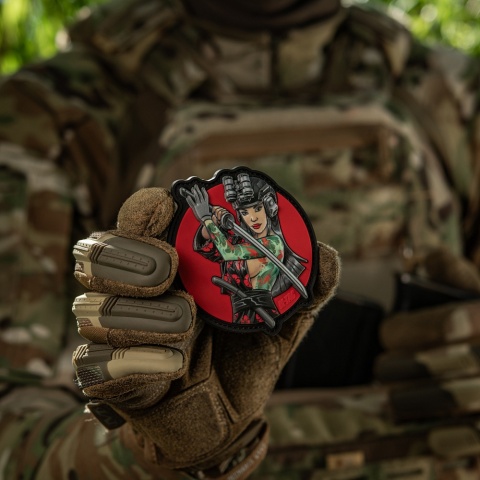 M-TAC Naszywka na rzep Morale Patch Tactical Girl #3 Wodograj Turkusova PVC