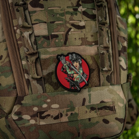 M-TAC Naszywka na rzep Morale Patch Tactical Girl #3 Wodograj Turkusova PVC