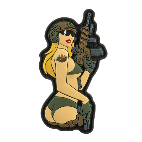 M-TAC Naszywka na rzep Morale Patch Tactical Girl #4 PVC Blonde
