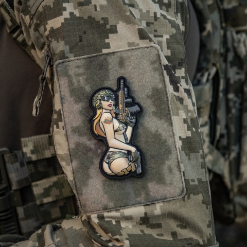 M-TAC Naszywka na rzep Morale Patch Tactical Girl #4 PVC MM14