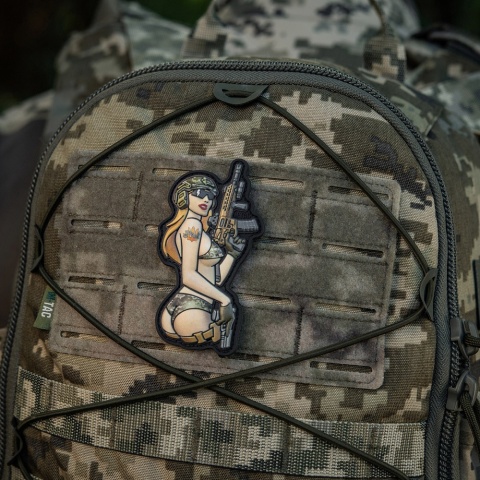 M-TAC Naszywka na rzep Morale Patch Tactical Girl #4 PVC MM14