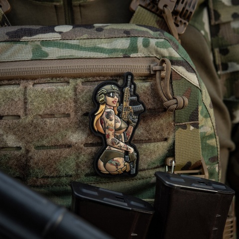 M-TAC Naszywka na rzep Morale Patch Tactical Girl #4 Tattoo Panther PVC