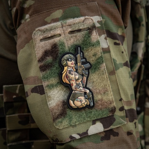 M-TAC Naszywka na rzep Morale Patch Tactical Girl #4 Tattoo Panther PVC
