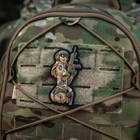 M-TAC Naszywka na rzep Morale Patch Tactical Girl #4 Tattoo Panther PVC
