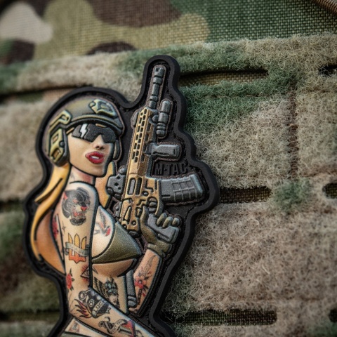 M-TAC Naszywka na rzep Morale Patch Tactical Girl #4 Tattoo Panther PVC