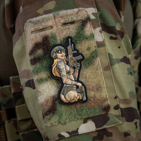 M-TAC Naszywka na rzep Morale Patch Tactical Girl #4 Tattoo Yakuza PVC