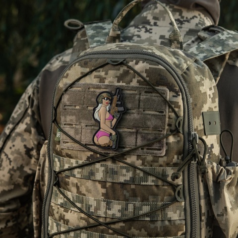 M-TAC Naszywka na rzep Morale Patch Tactical Girl #4 PVC Pink