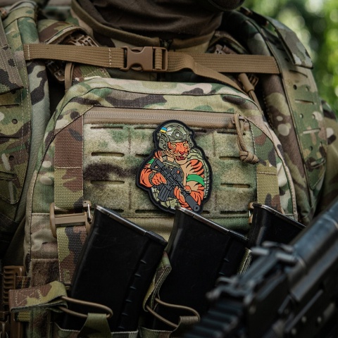 M-TAC Naszywka na rzep Tiger Zielona Opaska PVC MultiCam