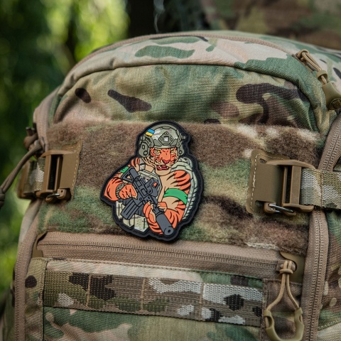 M-TAC Naszywka na rzep Tiger Zielona Opaska PVC MultiCam