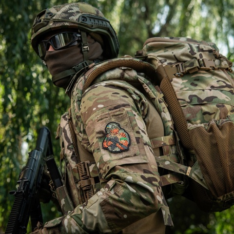 M-TAC Naszywka na rzep Tiger Zielona Opaska PVC MultiCam