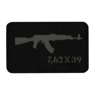 M-TAC Naszywka na rzep AKM 7.62×39 Laser Cut Black/Grey