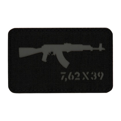 M-TAC Naszywka na rzep AKM 7.62×39 Laser Cut Black/Grey