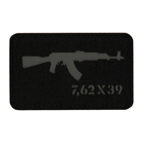 M-TAC Naszywka na rzep AKM 7.62×39 Laser Cut Black/Grey