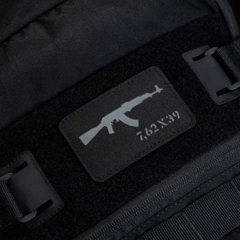 M-TAC Naszywka na rzep AKM 7.62×39 Laser Cut Black/Grey