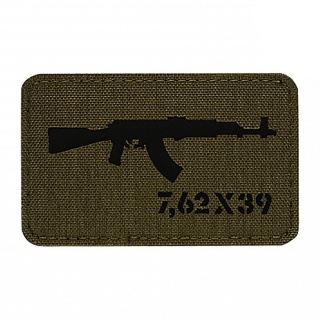 M-TAC Naszywka na rzep AKM 7.62×39 Laser Cut Ranger Green/Black