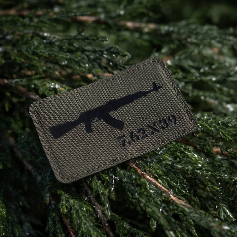 M-TAC Naszywka na rzep AKM 7.62×39 Laser Cut Ranger Green/Black