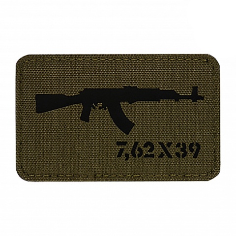 M-TAC Naszywka na rzep AKM 7.62×39 Laser Cut Ranger Green/Black