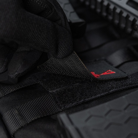 M-TAC Naszywka na rzep AR-15 5.56/.223 Laser Cut Black/Red