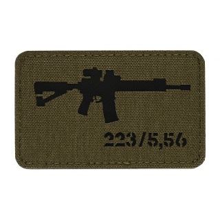 M-TAC Naszywka na rzep AR-15 5.56/.223 Laser Cut Ranger Green/Black